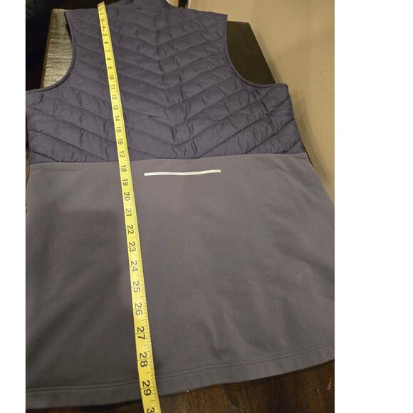 Nike Aerolayer Thermal Running Vest Full-Zip Navy Lightweight Mens Small - Picture 10 of 10
